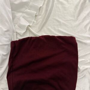 Burgundy Skirt